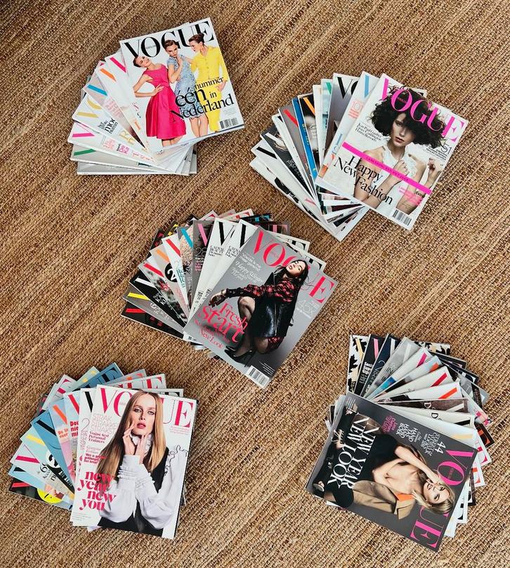 Vogue Nederland - First issue 2012 t/m sep 2016 - 52 stuks), Boeken, Auto's | Folders en Tijdschriften, Zo goed als nieuw, Algemeen