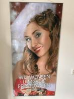 Banner/kerst vrouw, Ophalen, Zo goed als nieuw, Film en Tv, Met lijst