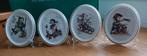 Hummel vier jaargetijden wandborden met standaardjes., Antiek en Kunst, Antiek | Wandborden en Tegels, Ophalen of Verzenden