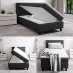 Opberg boxspring bed 1 persoons NU. €250,- NIEUW GELEVERD!, Huis en Inrichting, 90 cm, Ophalen of Verzenden, 200 cm, Stof