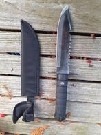 Robuuste Dolk met Zwart Lemmet & Etui, Verzamelen, Ophalen of Verzenden, Nieuw