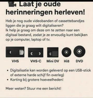 Videobanden digitaliseren beschikbaar voor biedingen