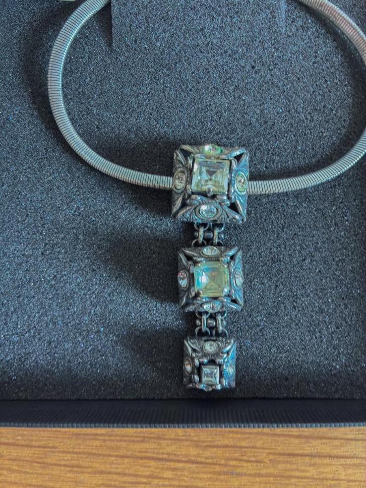 Fraaie vintage halsketting van Ermani Bulatti, Sieraden, Tassen en Uiterlijk, Kettingen, Zo goed als nieuw, Overige materialen