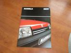 SEAT Marbella folder 1991, Ophalen of Verzenden, Zo goed als nieuw, Overige merken