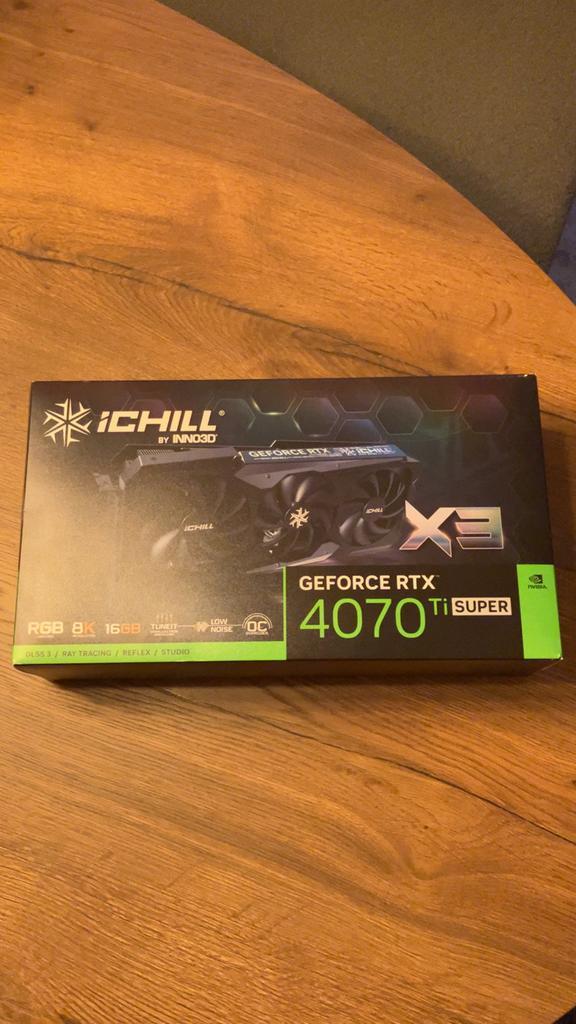 NVIDIA GeForce RTX 4070 Ti Super iChill 16GB videokaart, Computers en Software, Videokaarten, Zo goed als nieuw, Nvidia, PCI-Express 4.0