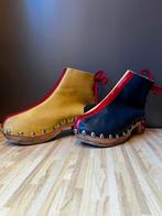 Vintage Klompen ‘60 - Leder/Hout, maat 37- Reclameobject, Kleding | Dames, Schoenen, Ophalen of Verzenden, Zo goed als nieuw, Overige kleuren