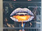 Lip gold plexiglas, Antiek en Kunst, Ophalen of Verzenden
