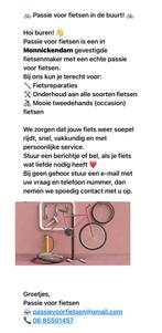 Passie voor fietsen FIETSENMAKER MONNICKENDAM