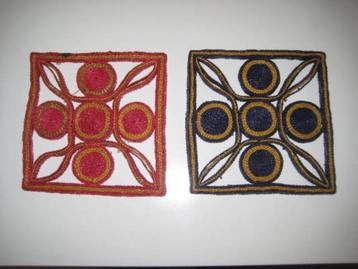 Raffia onderzetters 2 X Tomado pannenonderzetters 2 X Retro beschikbaar voor biedingen