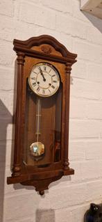 Antieke Pendule - Houten Wandklok, Ophalen of Verzenden
