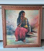 Fraai Schilderij ( Indonesisch ), Antiek en Kunst, Kunst | Schilderijen | Klassiek, Ophalen of Verzenden