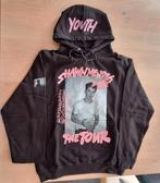 Shawn Mendes The Tour Youth hoodie zwart met datums maat S, Ophalen of Verzenden, Zo goed als nieuw, Maat 36 (S), Zwart