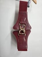 Slangen riem bordeaux rood maat L-XXXL, Kleding | Dames, Riemen en Ceinturen, No.label, Nieuw, Tailleriem, Ophalen of Verzenden
