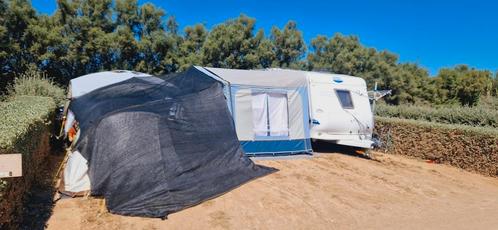 Voortent en luifel (allebij 2.5 meter)hobby 460, Caravans en Kamperen, Tenten, tot en met 4, Zo goed als nieuw, Ophalen