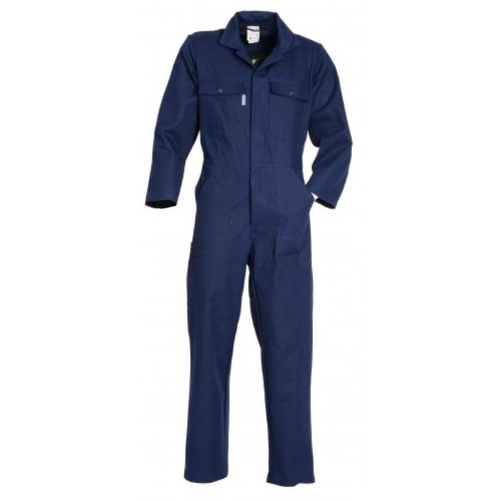Overall polyester katoen blauw drukknoop werkkleding, Tuin en Terras, Werkkleding, Nieuw, Heren, Overall, Verzenden