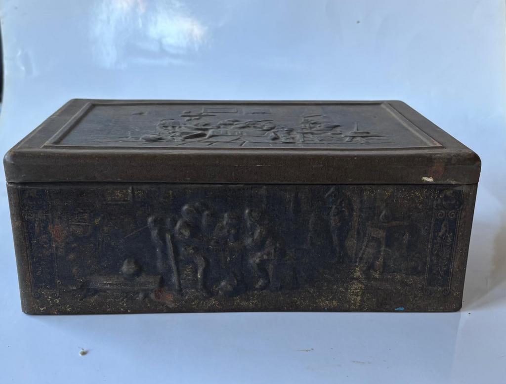 Vintage Beschilderde Koektrommel, Ophalen of Verzenden