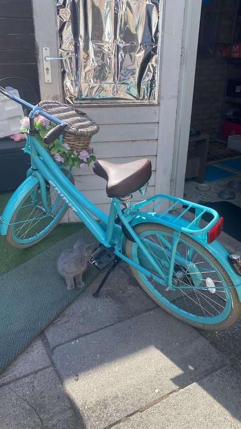 Turquoise Spirit Meisjesfiets 22 inch, Fietsen en Brommers, Fietsen | Dames | Damesfietsen, Gebruikt, Overige merken, Minder dan 47 cm
