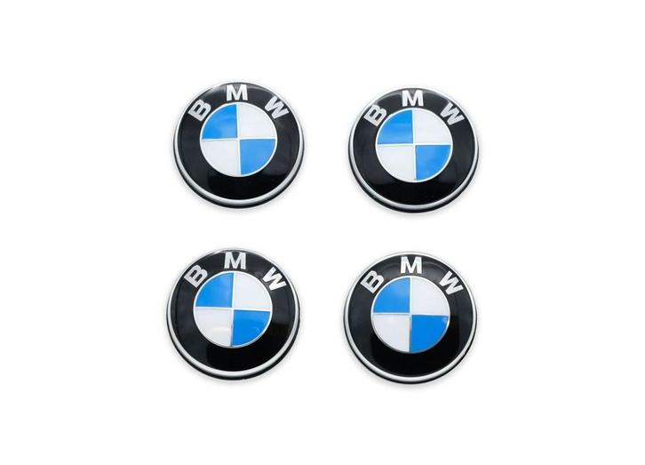BMW LOGO NAAFDOP (SET) VASTSTAAND Ø 65 MM, Auto-onderdelen, Overige Auto-onderdelen, Nieuw, Ophalen of Verzenden
