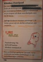 Klimbos Paasloo 25% korting, Eén persoon, Kortingsbon