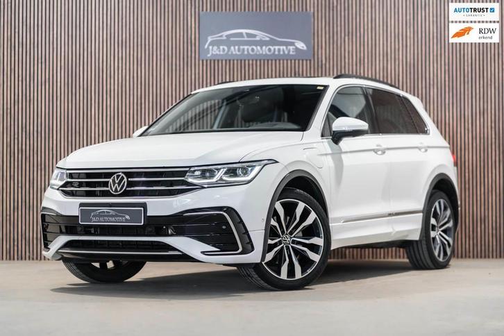 Volkswagen TIGUAN 1.4 TSI 2021 eHybrid R-Line DSG PDC, Auto's, Volkswagen, Bedrijf, Te koop, Tiguan, 360° camera, ABS, Achteruitrijcamera