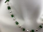 Exclusieve design ketting/collier handgemaakt met Swarovski, Met kristal, Verzenden, Nieuw, Steen of Mineraal