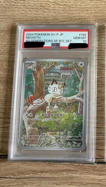 Meowth Promo PSA10 (SV-P 192) beschikbaar voor biedingen