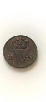 Zeer mooie 1 Cent 1826 Koning Willem I, Ophalen of Verzenden, Koning Willem I, 1 cent, Losse munt
