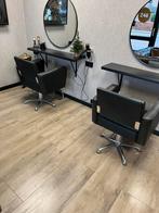 Kappers stoelen, Huis en Inrichting, 75 m² of meer, Zwart, Ophalen of Verzenden, Zo goed als nieuw