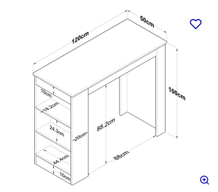 Bartaffel + krukken, Huis en Inrichting, Tafels | Statafels, Zo goed als nieuw, Ophalen of Verzenden