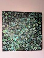 Bloemenzee Schilderij Canvas 80x80, Antiek en Kunst, Kunst | Schilderijen | Klassiek, Ophalen