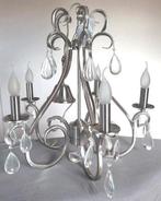 Hanglamp 5 arms, Ophalen of Verzenden, Gebruikt, Glas, 50 tot 75 cm