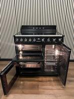 Luxe Smeg Inductie Fornuis zwart hoogglans met 3 ovens 90 cm, Fornello Esperta, Ophalen of Verzenden, Zo goed als nieuw, Energieklasse A of zuiniger