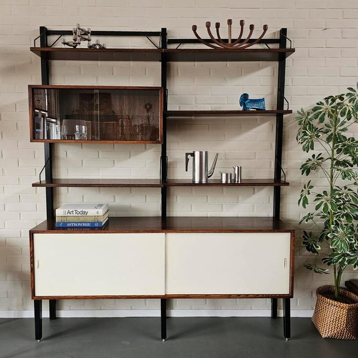 2 delig Royal System Wandsysteem Poul Cadovius Palissander, Huis en Inrichting, Woonaccessoires | Wandplanken en Boekenplanken