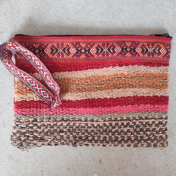 etui, clutch, tasje, kleurrijk, handgemaakt  beschikbaar voor biedingen