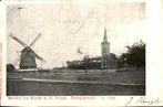 Hoogwoud - Molen en Kerk, Verzamelen, Ansichtkaarten | Nederland, Ophalen of Verzenden, Voor 1920, Gelopen, Noord-Holland
