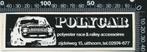 Sticker: Polycar Polyester Race Accessoires - Uithoorn, Ophalen of Verzenden, Zo goed als nieuw, Auto of Motor