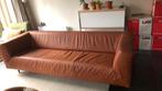 Designbank Teun Movani in leer cognac, Ophalen, Modern design, Driepersoons, Zo goed als nieuw