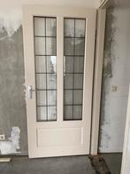 Binnedeur met glas, Doe-het-zelf en Verbouw, Deuren en Horren, Ophalen, Gebruikt, 80 tot 100 cm, Binnendeur