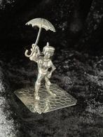 Zilveren miniatuur parapluverkoper, Ophalen of Verzenden, Zilver