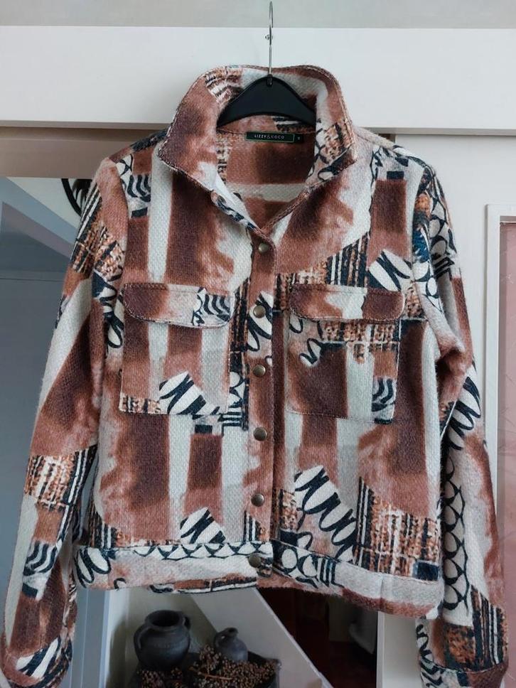 Apart jasje/nieuw (Lizzy Coco), Kleding | Dames, Jasjes, Kostuums en Pakken, Nieuw, Maat 36 (S), Bruin, Ophalen of Verzenden