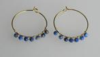 Mooie creolen met facet Lapis lazuli edelstenen, Sieraden, Tassen en Uiterlijk, Oorbellen, Overige materialen, Nieuw, Met edelsteen