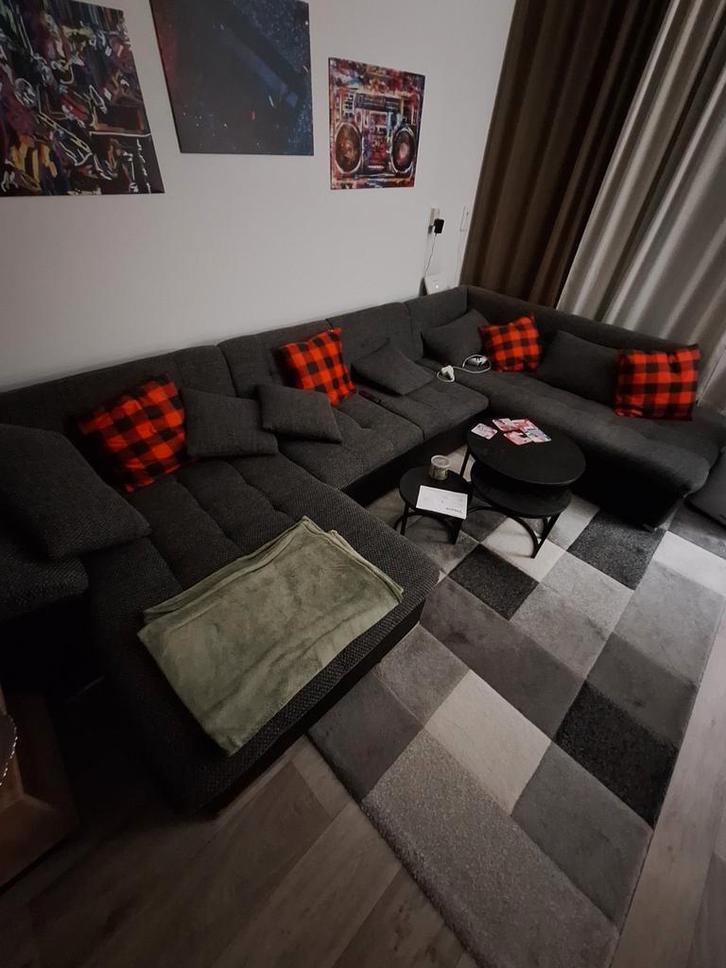 Grote hoekbank, Huis en Inrichting, Banken | Bankstellen, Zo goed als nieuw, Hoekbank, Vierpersoons of meer, 300 cm of meer, 150 cm of meer