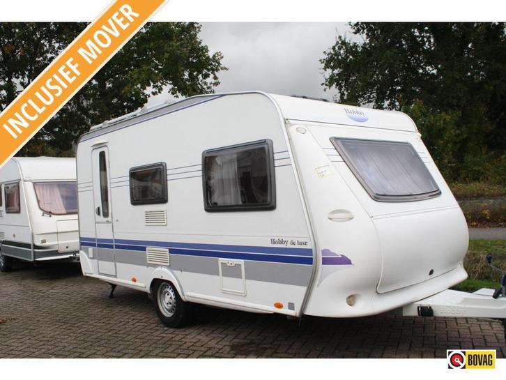 Hobby De Luxe 440 SF, Caravans en Kamperen, Caravans, tot en met 4, 1000 - 1250 kg, Treinzit, Hobby, Dwarsbed, Overige typen, 4 tot 5 meter
