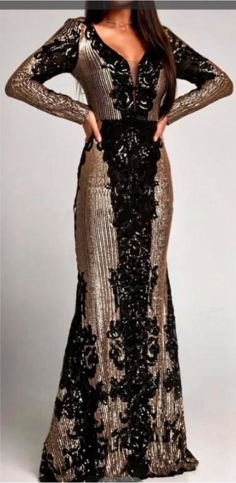 Galajurk Oosterse stijl goud zwart nieuw, Kleding | Dames, Jurken, Nieuw, Zwart, Onder de knie, Ophalen of Verzenden