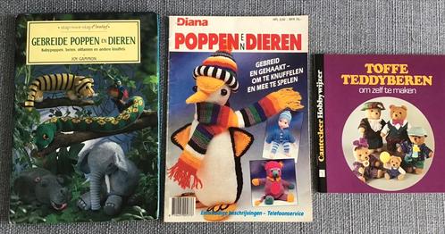 Drie boekjes om dieren en poppen te breien., Boeken, Hobby en Vrije tijd, Gelezen, Breien en Haken, Ophalen of Verzenden