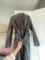 Lange leren jas van Pull & Bear, Ophalen of Verzenden, Zo goed als nieuw
