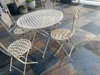 Romantisch Tuinset - Tafel & 4 Stoelen, Ophalen, Gebruikt, Eettafel, Tuinset