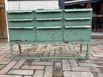 Industrieel meubel/schoenkast/dressoir - 118x30x73 cm, Ophalen, Gebruikt, 100 tot 150 cm, Metaal