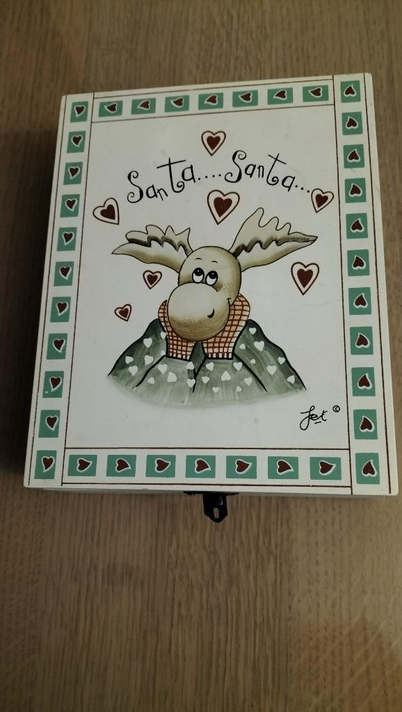 Jet Kerst thee doosje Santa santa ., Huis en Inrichting, Keuken | Servies, Zo goed als nieuw, Overige typen, Overige stijlen, Aardewerk