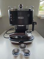 DeLonghi icona vintage black, Ophalen, Gebruikt, Koffiemachine, Gemalen koffie